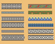 Chinese seamless linear ornaments