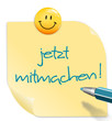 Zettel Smiley jetzt mitmachen