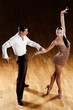 latino dance couple in action