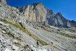 Dolomiti, Italia - sentiero sul Catinaccio Rosengarten