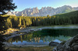 Dolomiti, Lago di Carezza - Karersee - monte Latemar