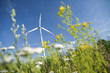 Foto: Wind turbine in meadow Wind turbine in meadow