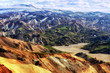 Photo: Landmannalaugar colorful mountains landscape view, Iceland Landmannalaugar colorful mountains landscape view, Iceland
