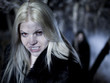 "USA, Utah, Cedar Hills, Portrait of female vampires outdoors at night"