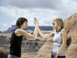 hikers in the desert
