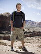 man on a hiking trip in the desert
