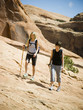 hikers in the desert