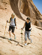 hikers in the desert