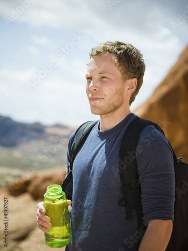 Photo: man in the desert man in the desert