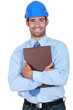 Surveyor holding a clipboard