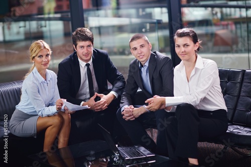 Photo: business people in a meeting at office business people in a meeting at office