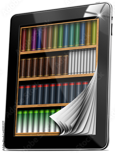 Illustration: Tablet Pages Bookcase Tablet Pages Bookcase