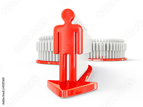 Illustration: 3d man 3d man