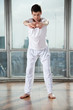 Man Performing A Stretching Exercise