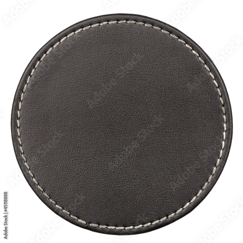 Photo: Leather table coaster Leather table coaster