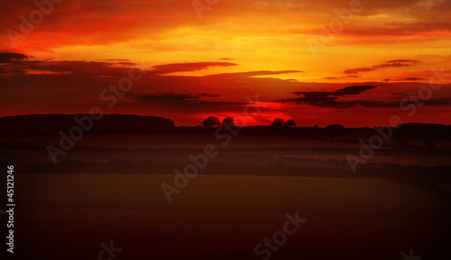 Photo: red sky at night red sky at night