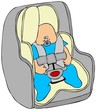 Baby in a carseat