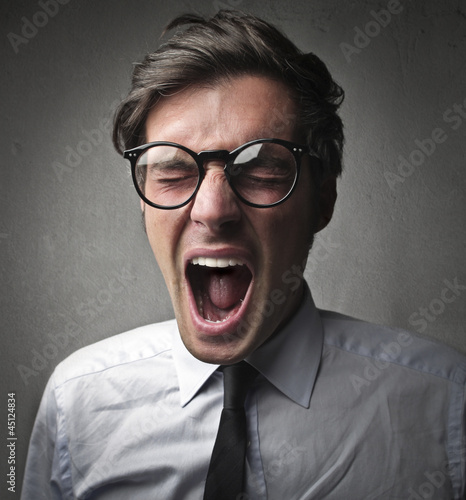 Photo: Businessman Screaming Businessman Screaming