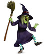 beldame with broom