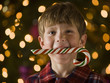 boy at christmas