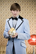 man in retro clothing