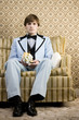 man in retro clothing