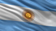 Illustration: Flag of Argentina waving in the wind Flag of Argentina waving in the wind