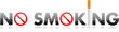 No smoking text illustration design