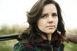 "USA, Utah, Orem, Portrait of young woman"