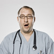 doctor yawning