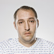 patient in a hospital gown