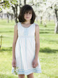 girl in an orchard