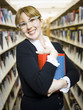 in the library