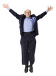 man celebrating