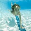 girl in a swimming pool
