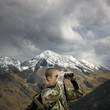 Photo: man hunting in the wilderness man hunting in the wilderness
