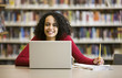 in the library