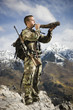 man hunting in the wilderness