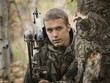 man hunting in the wilderness