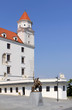 Bratislava castle situated on a plateau above the Danube