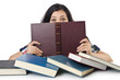 Student preparing for the exams