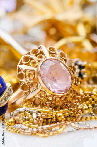Photo: Large collection of gold jewellery Large collection of gold jewellery
