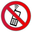 Verbotsschild Handy Smartphone