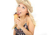 Eis schlecken
