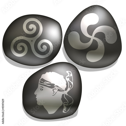 Vector: emblème Corse, Breton, Basque emblème Corse, Breton, Basque