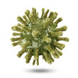 Virus isolated on white background