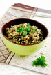 Kasza z grzybami i natką Groats with mushrooms and parsley
