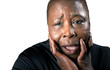Afro American Woman in distress