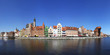 Panoramic view of City of Gdansk (Danzig), Poland