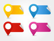 Puntatori colorati con box testo